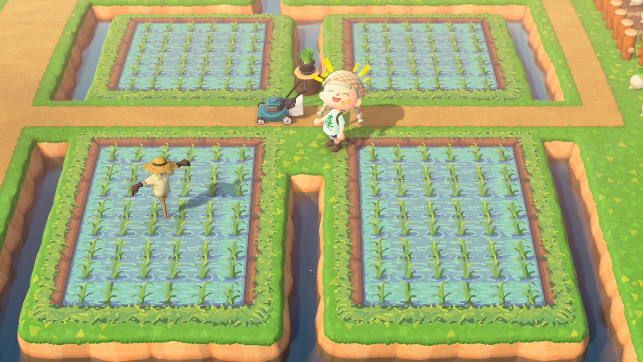 Rice Fields Floor Pattern - Animal Crossing Pattern Gallery & Custom