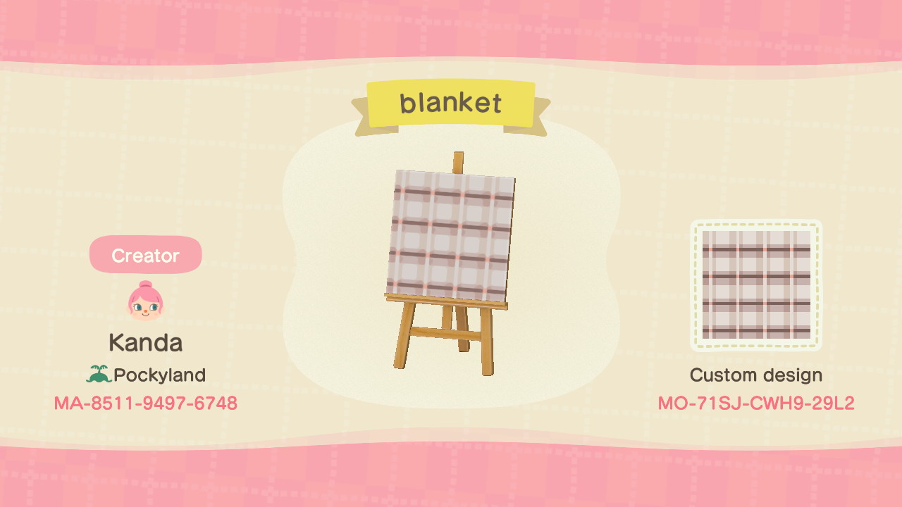 Beige Blanket - Animal Crossing Pattern Gallery & Custom Designs