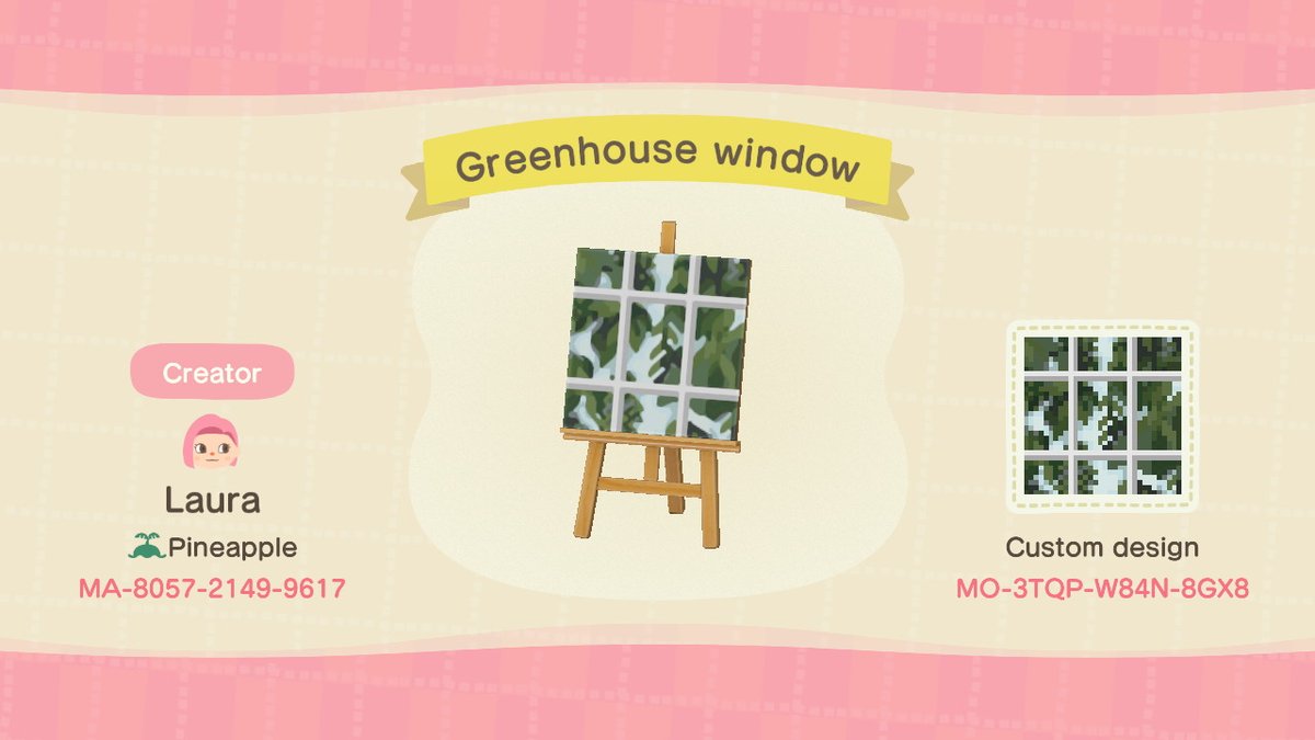 Greenhouse Window Animal Crossing Pattern Gallery Custom Designs