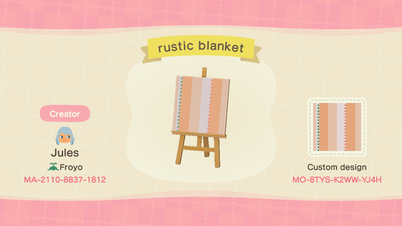 Rustic Blanket & Pillow Set - Animal Crossing Pattern Gallery & Custom