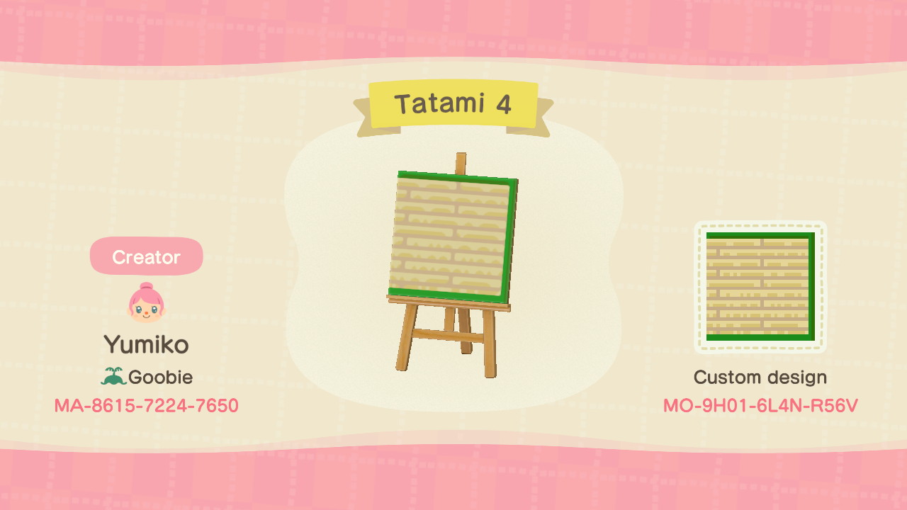 Outdoor Tatami Mats Set - Animal Crossing Pattern Gallery & Custom Designs